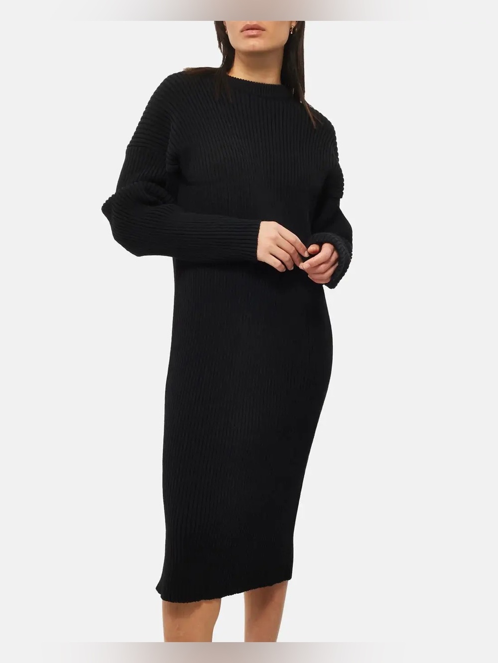 Bottega Veneta Ribbed Cut Out Midi Dress